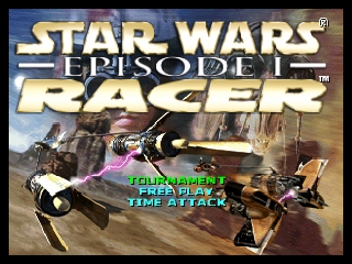 Star Wars Episode I - Racer (USA) Title Screen
